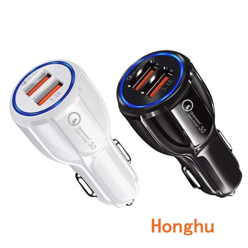Автомобильное зарядное устройство Quick Charge 3.0 USB Автомобильное зарядное устройство для телефона Быстрое зарядное устройство для смартфона, планшета и т. д. QC 2.0 Совместимое автомобильное зарядное устройство