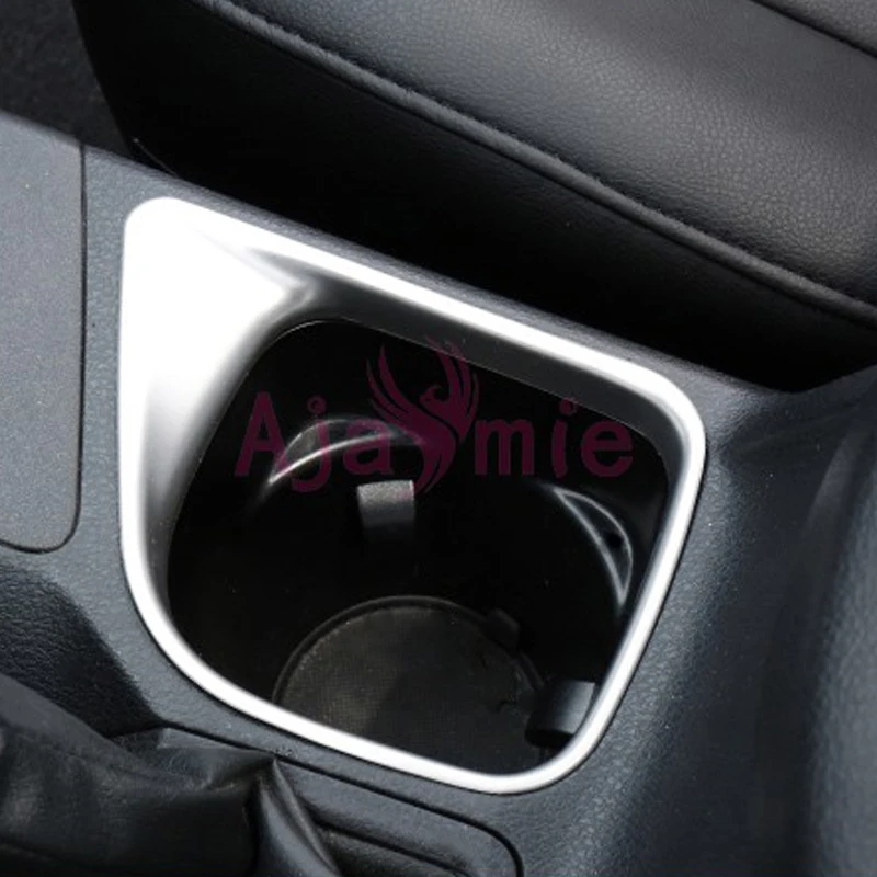 For Toyota RAV4 XA40 2016 2017 2018 Chrome Car Styling Interior Water Cup Holder Panel Overlay Trim Cover Accessories