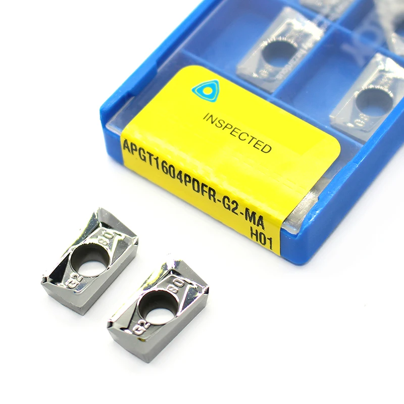 Fresa de Alumínio Apgt1604 Pdfr g2 ma H01 100 Fresa Original Liga de Alumínio Inserções de Processamento Ferramenta de Torno Cnc