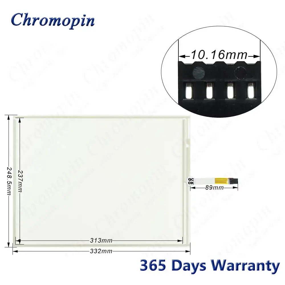 5AP920.1505-K21 Panel de pantalla táctil digitalizador de cristal para B & R 5AP920.1505.K21 5AP920-1505-K21 y superposición de película protectora