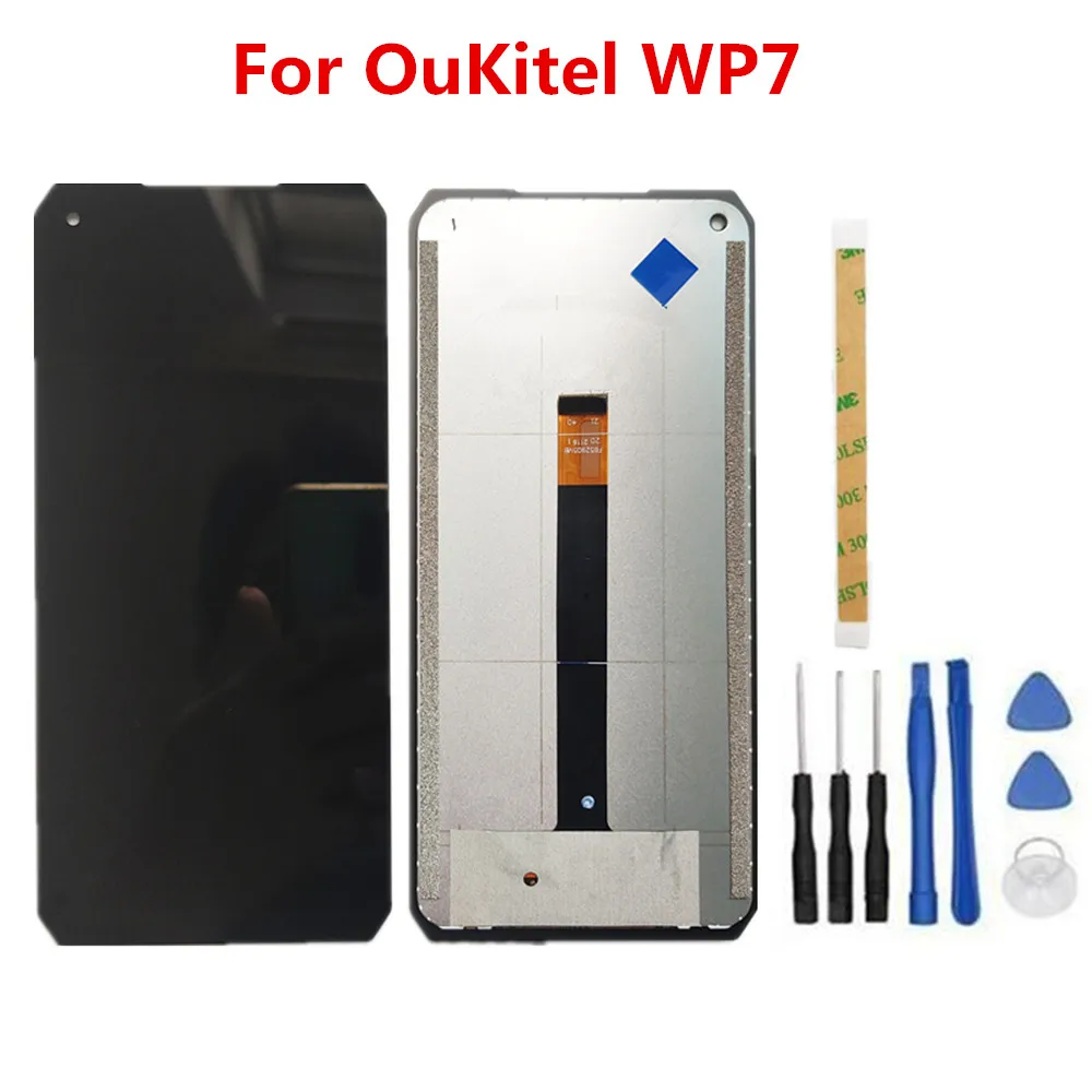 Original For Oukitel WP7 Cell Phone 6.53inch LCD Display Digitizer Assembly Touch Screen Repair Parts Replacement With Tools