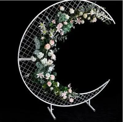 

Wedding props new wrought iron arch door rack wedding wrought iron moon shape ornaments rack wedding props