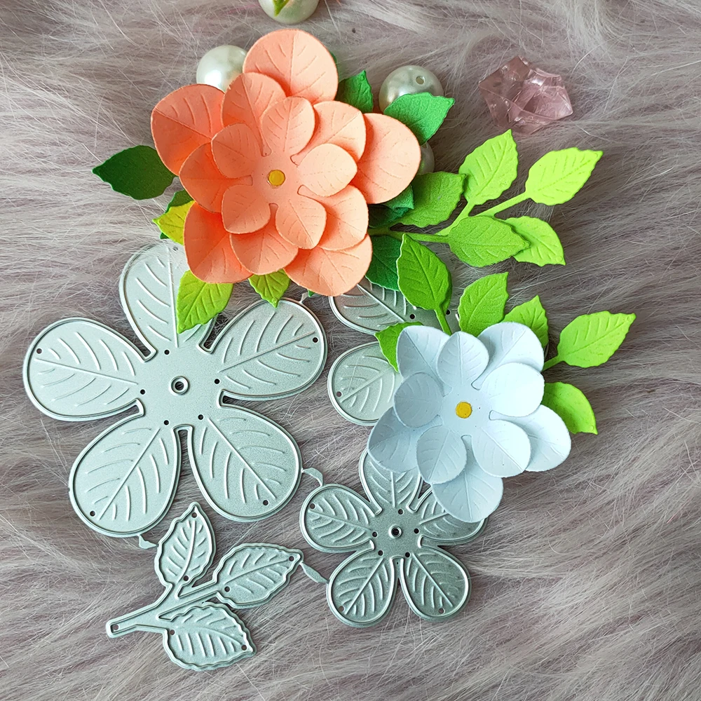 New flowers metal cutting die mould scrapbook decoration embossed photo album decoration card making DIY handicrafts