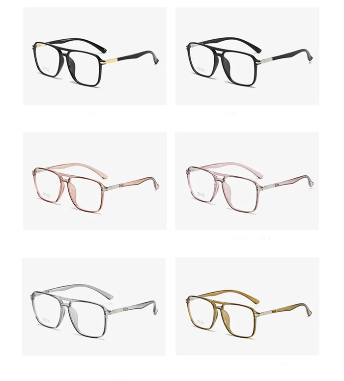 Olivgrüner Rahmen übergroße Myopie Brille Anti blaue Strahlen tr90 Studenten verschreibung pflicht ige Brille Dioptrien 0-800-0, 5-1, 5 bis-0,5 – Detail 6