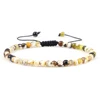 Adjustable 4mm Chakra Beads Bracelet Mini Natural Stone Agats Lava Tiger Eye Beaded Bracelets & Bangles Women Men Gift Jewelry