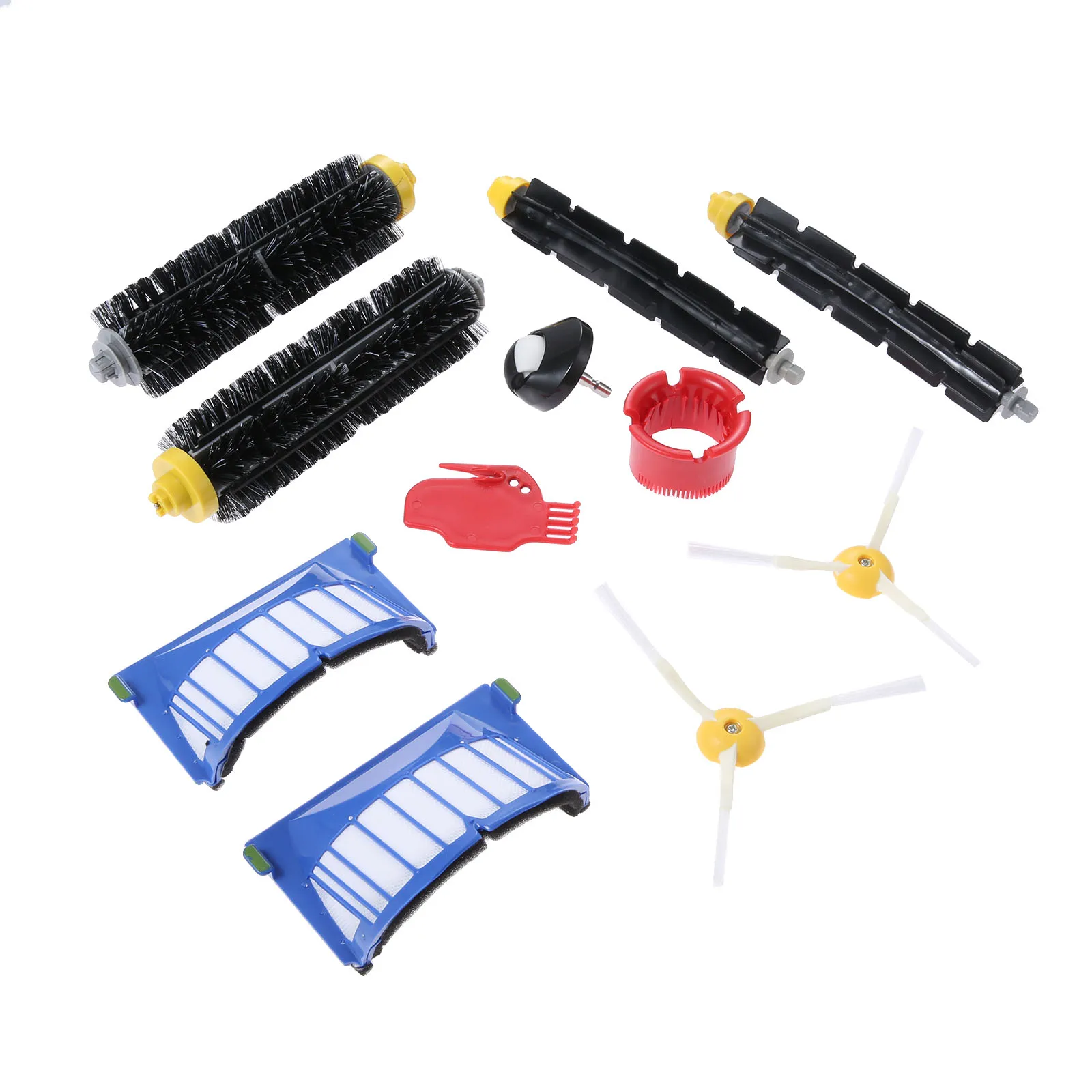 

11pcs/set Replacement Part Kit Maintenance Accessory fits for 600 620 630 650 660 675 690 Vacuum Clean Robot Brushes HEPA Filter