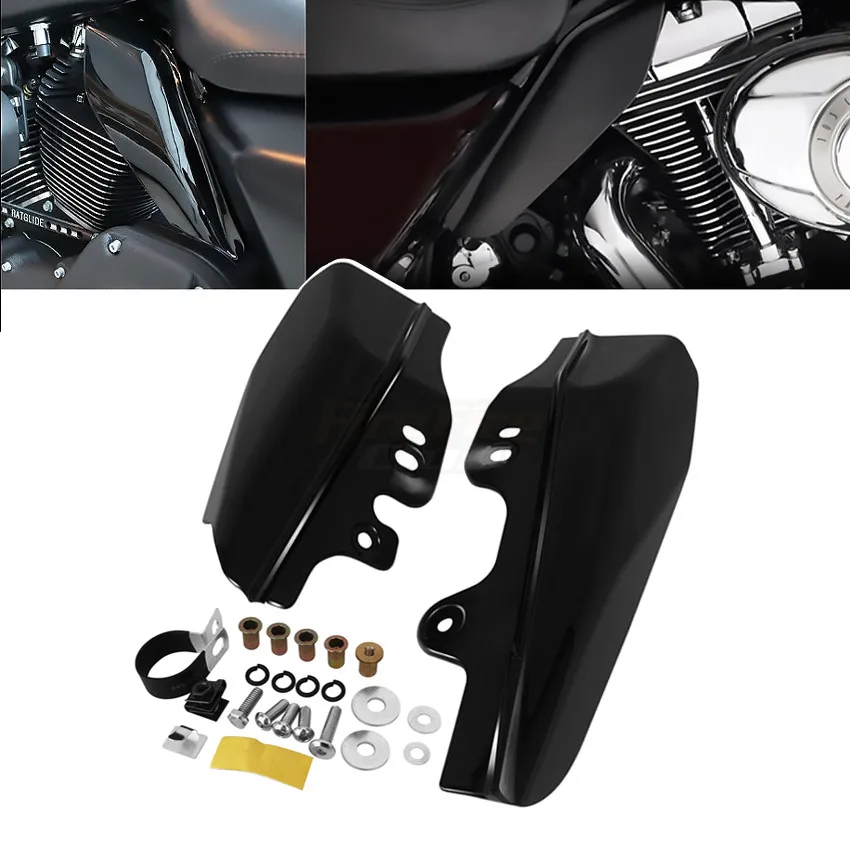 Motorcycle Frame Air Deflector Black Mid-Frame Heat Shield For Harley Touring Electra Street Glide Road Glide FLHR FLHX 01-08