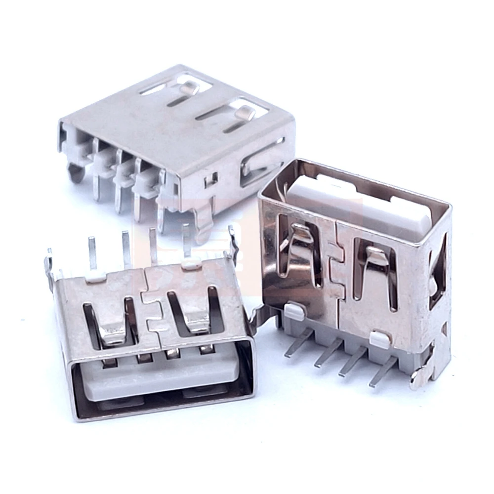 2020ขายร้อน10Pcs USB Type Aพอร์ตมาตรฐานตัวเมียSolderตัวเชื่อมต่อซ็อกเก็ตPCB USB-Aประเภท