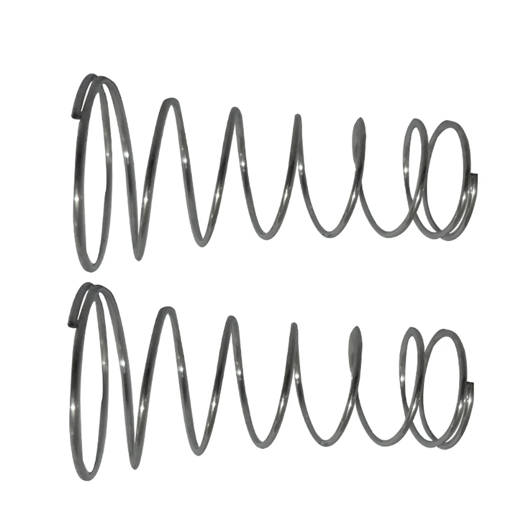 Yiqianyuan 10Pcs SUS304 Stainless Steel Tower Spring Conical Compression Springs Wire Diameter 0.6mm 0.7mm 0.8mm Battery Springs