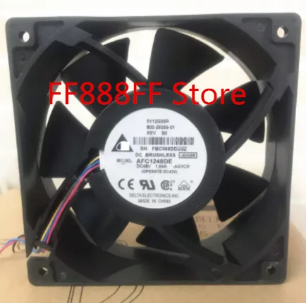 12038 12CM high air volume fan 48V 1.64A AFC1248DE 4-wire PWM speed control