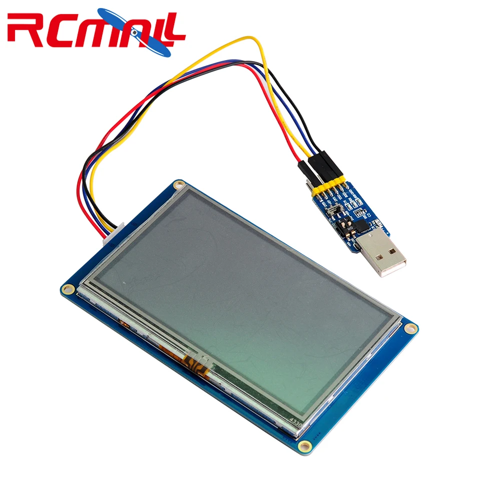 

Nextion 4.3'' USART HMI LCD Touch Display Module TFT Screen Panel NX4827T043 with CP2102 Serial Module USB to TTL for Arduino