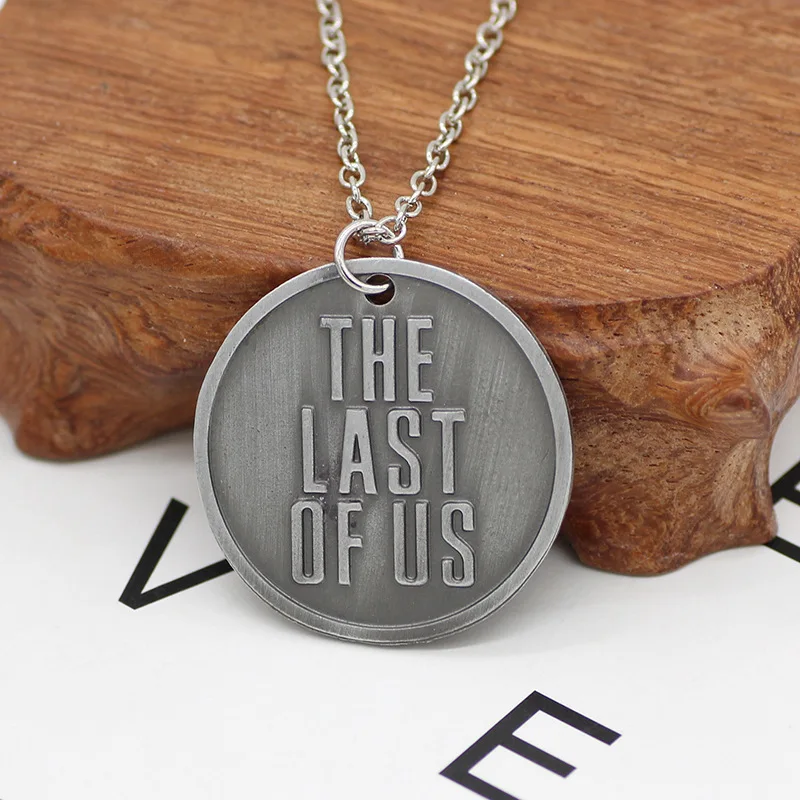 The Last Of Us 2 Keychain Firefly Logo Letter Dogtag Joel Ellie Vintage Retro Antique Pewter Keyring Key Chain Ring Wholesale