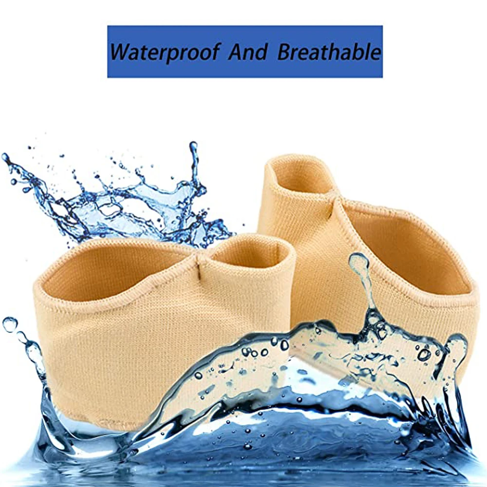 Silicone Gel Insoles for Shoes Metatarsal Forefoot Insert Pad for Women Men Foot Cushion Pads For Hallux Valgus Corrector Socks