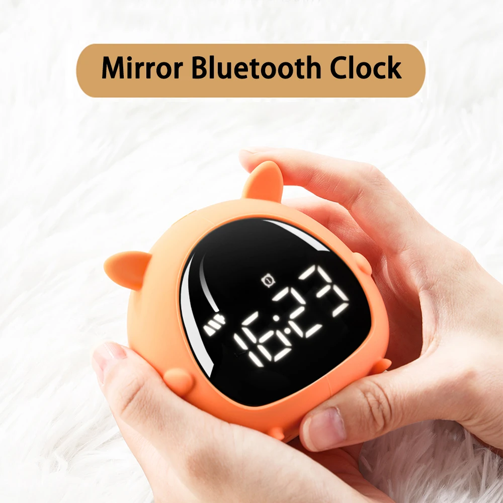 

LED Digital Display Clock Kids Children Sleep Bedside Alarm Clock with Wake Up Temperature Snooze Timer Clock for Bedroom/Table