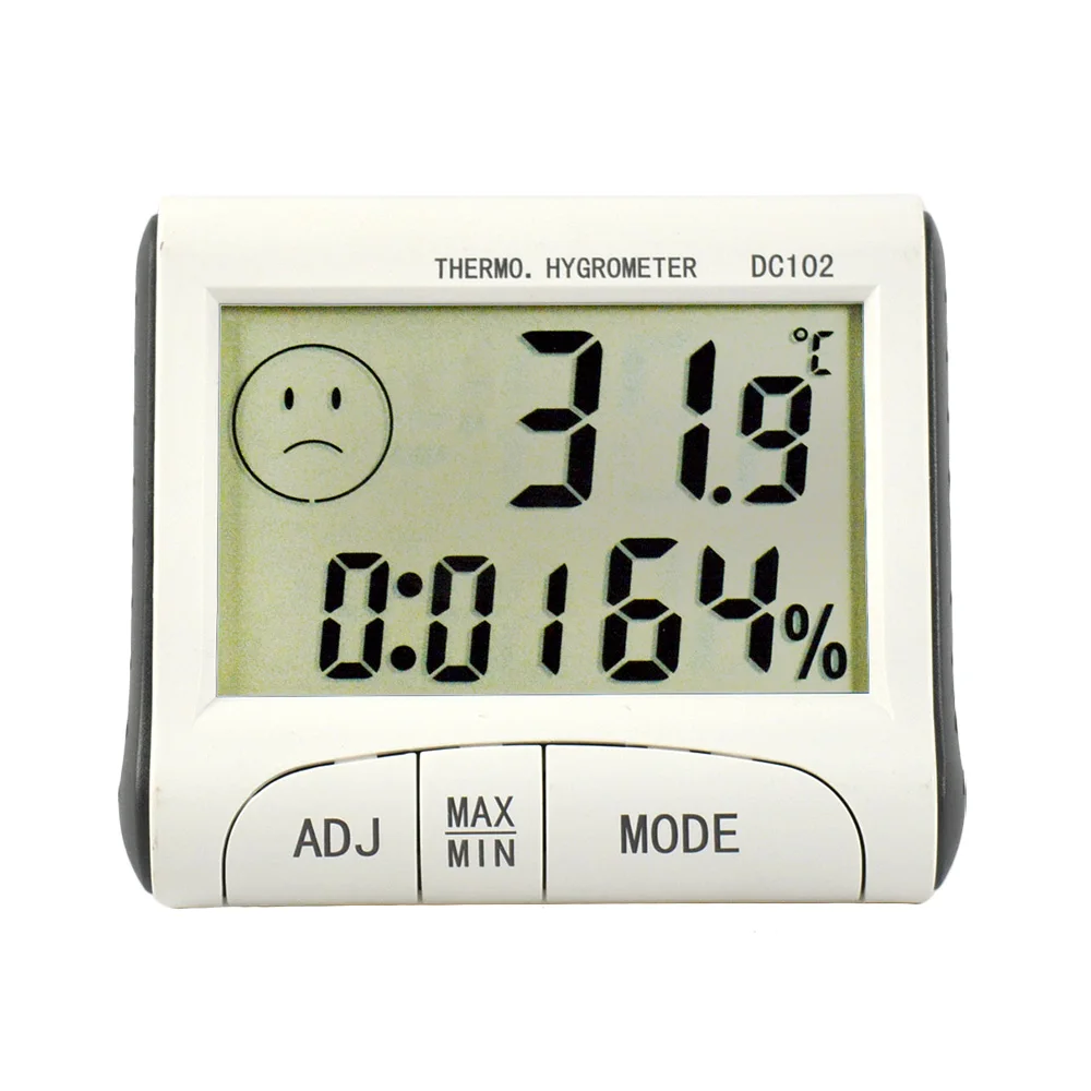 Display LCD per ambienti interni misuratore elettronico di umidità della temperatura termometro digitale igrometro stazione meteorologica sveglia