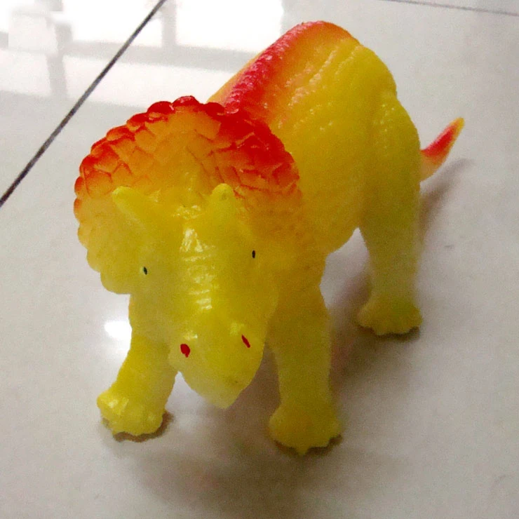 Hardware Hollow Luminous Simulation Animals Toys Model Triceratops Dinosaurs Children's Toys 2021