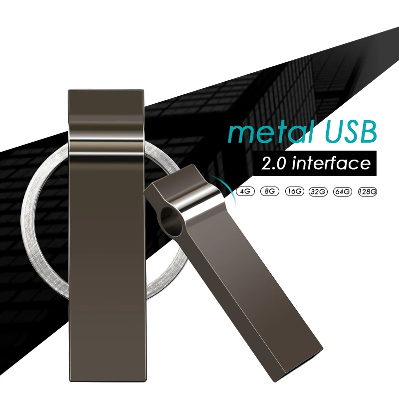 

New metal real capacity pendrive waterproof USB metal high speed 128GB pen drive 16GB 8GB 4GB USB Flash Drive 32GB usb Stick