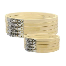 10/20 PCS 5 Inch DIY Bamboo Embroidery Hoops Round Wooden Circle Cross Stitch DIY Household Sewing Tools