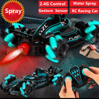 2.4G Gesture Gravity Sensor RC Stunt Deformation Car Simulation Water Spray Smoke Twist Car With Music Lights Child Boy Gift Toy