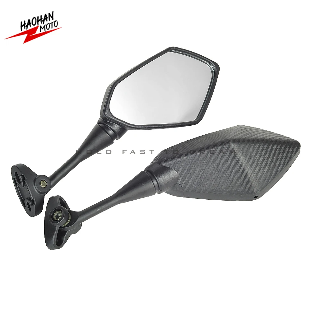 

For Kawasaki Versys Z800 Ninja ZX-10R 250SL 650R ZX-14 H2R Mirror Motorbike Scooter Rear View Mirror Carbon-Look