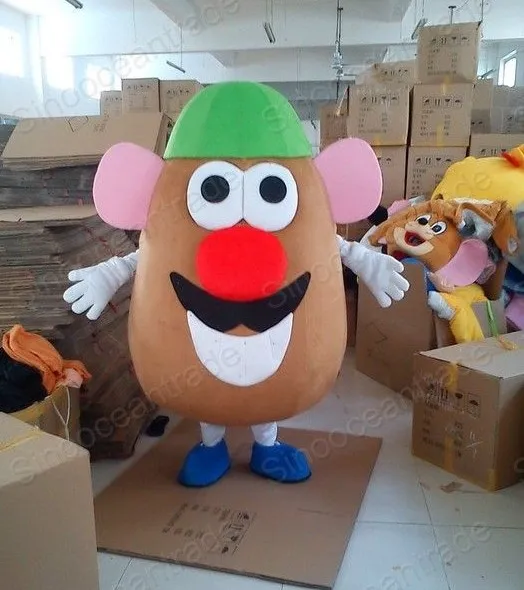 Fashion Design Mr. Potato Mascot Costume Adult Birthday Party Fancy Dress Halloween Cosplay Outfits Clothing Xmas