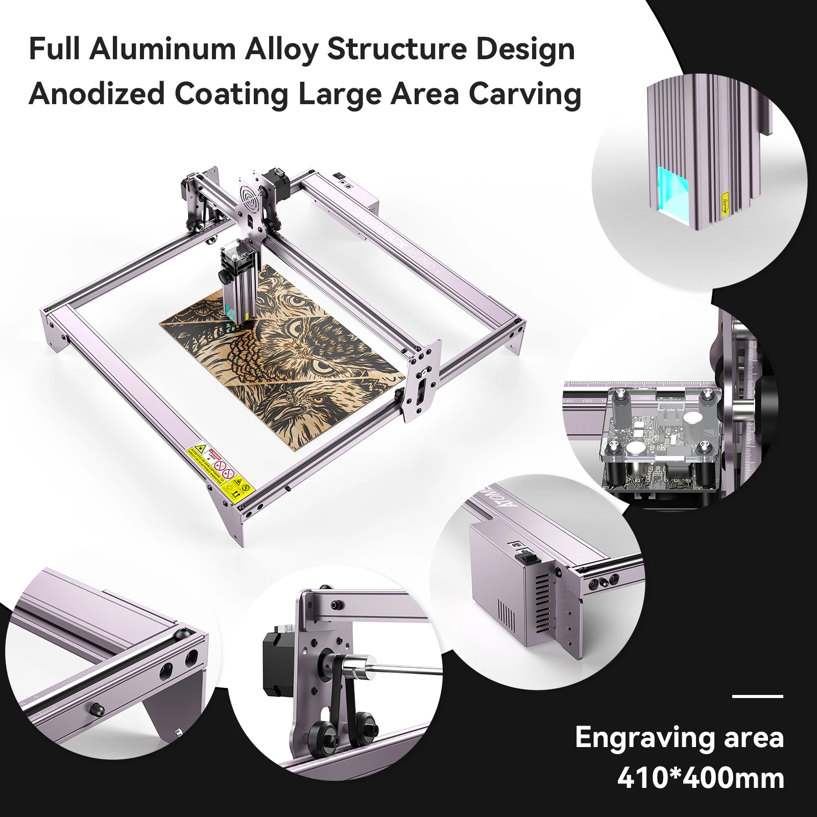 ATOMSTACK A5 PRO + Upgrade grawerowanie maszyna frez cięcie drewna grawer pulpit DIY ultra-cienki Laser Aver nowa ochrona oczu