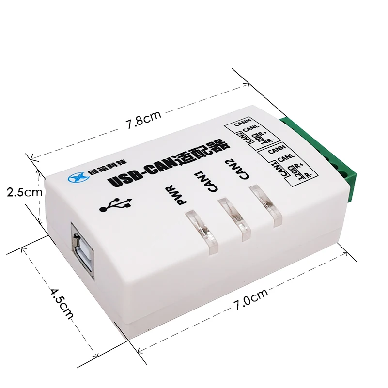 

USB to CAN USBCAN-2A Intelligent 2-way CAN interface card Analyzer ZLG