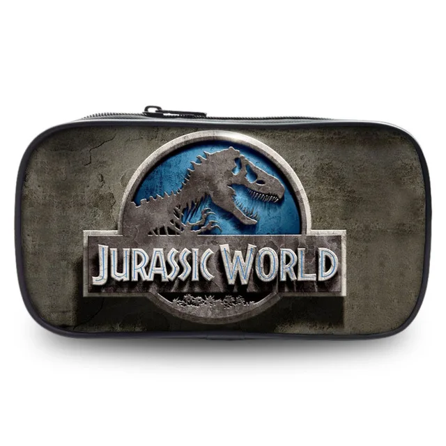 JURASSIC WORLD PARK MOVIE Wallet Bag Zipper Pencil Case Cosmetic Pouch Students Wallet Purse Bag Boys Girls Gift Pencil Holder