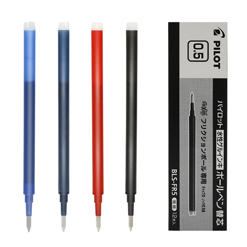 PILOT Frixion Erasable Gel Pen LFBK-23E /LFB-20EF Replacement Refill BLS-FR5 Temperature Control Ink Wipe Clean Ink Can Be Wiped