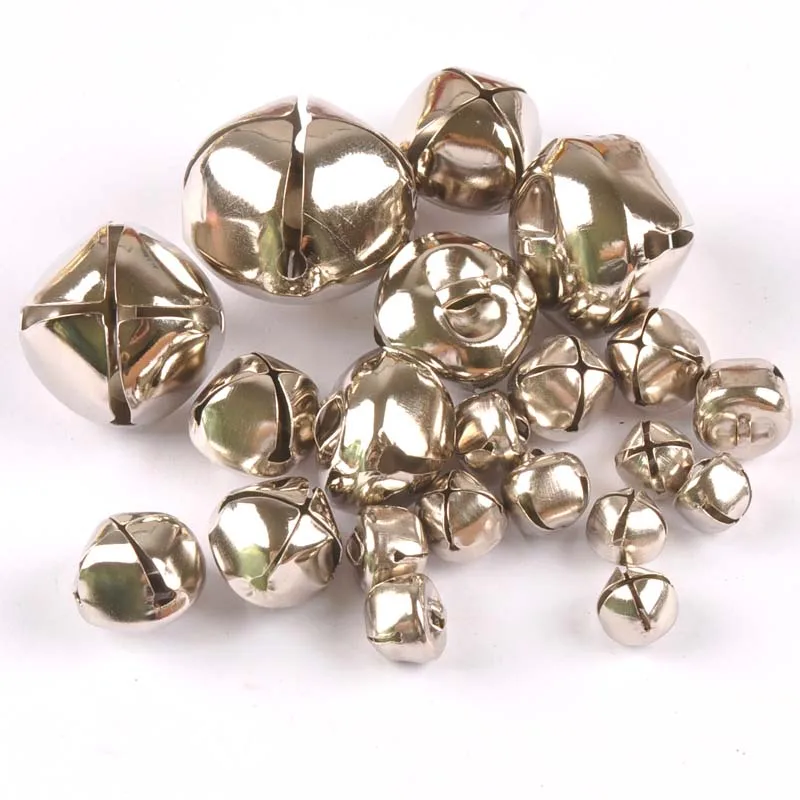 silver/golden Jingle Bells Christmas-craft Decoration hanging X,mas-tree cross iron wedding Home cp2683