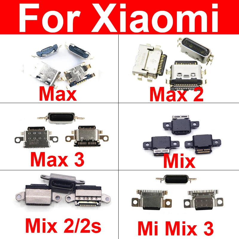 

USB Charger Port For Xiaomi Mi Max Mix 2 2S 3 Mirco USB Connector Port Socket Sync Date Charging Dock Jack Repair Replacement