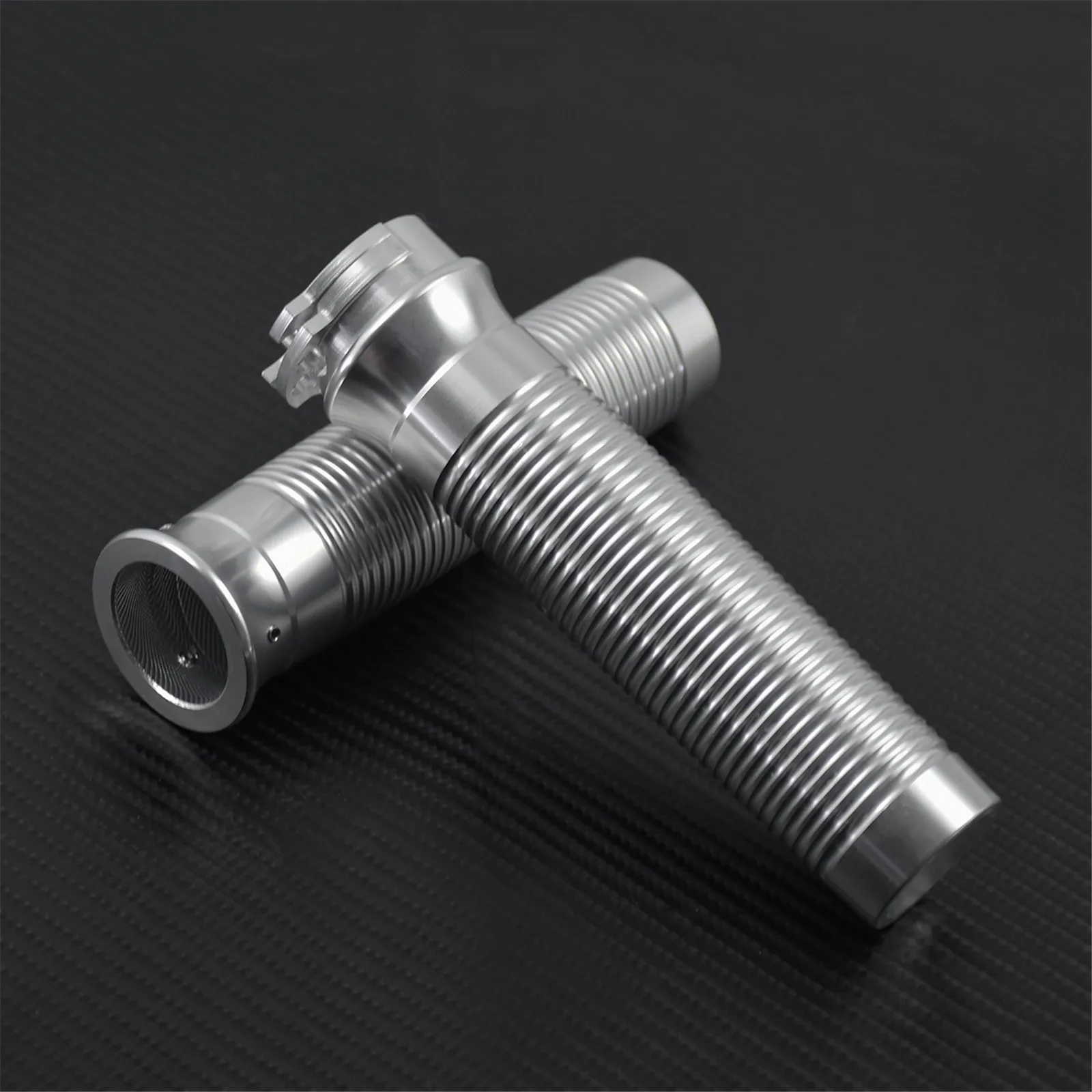 Motorcycle 1\'\' 25mmAluminum Handlebar Hand Grips Black/Chrome For Harley Chopper Bobber Sportster 883 Dyna Softail Street Bob