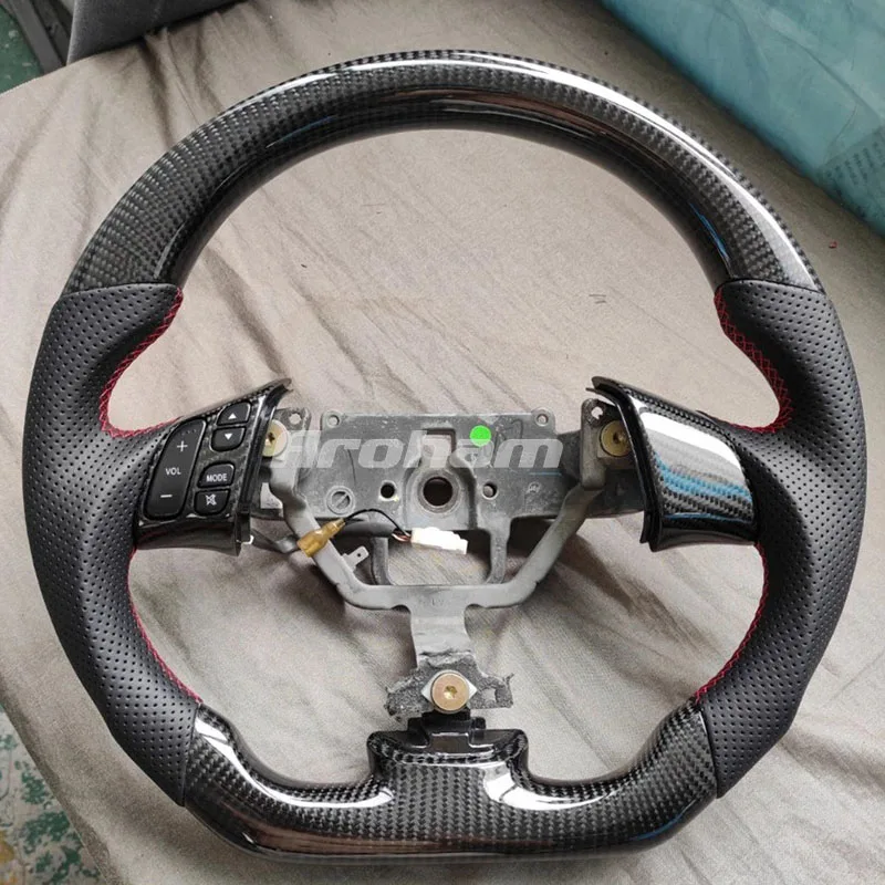 Custom Carbon Fiber Steering Wheel For Mazda 3 Mazda 5 Mazda 6 2003 2004 2005 2006 2007 2008 2009