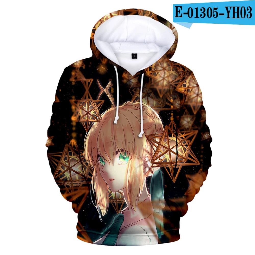 New Simple Style Koop 3D Print Fate Stay Night Hoodies Sweatshirts Jongen/Meisje Kawaii Pullover Streetwear Nieuwe Fate Loose