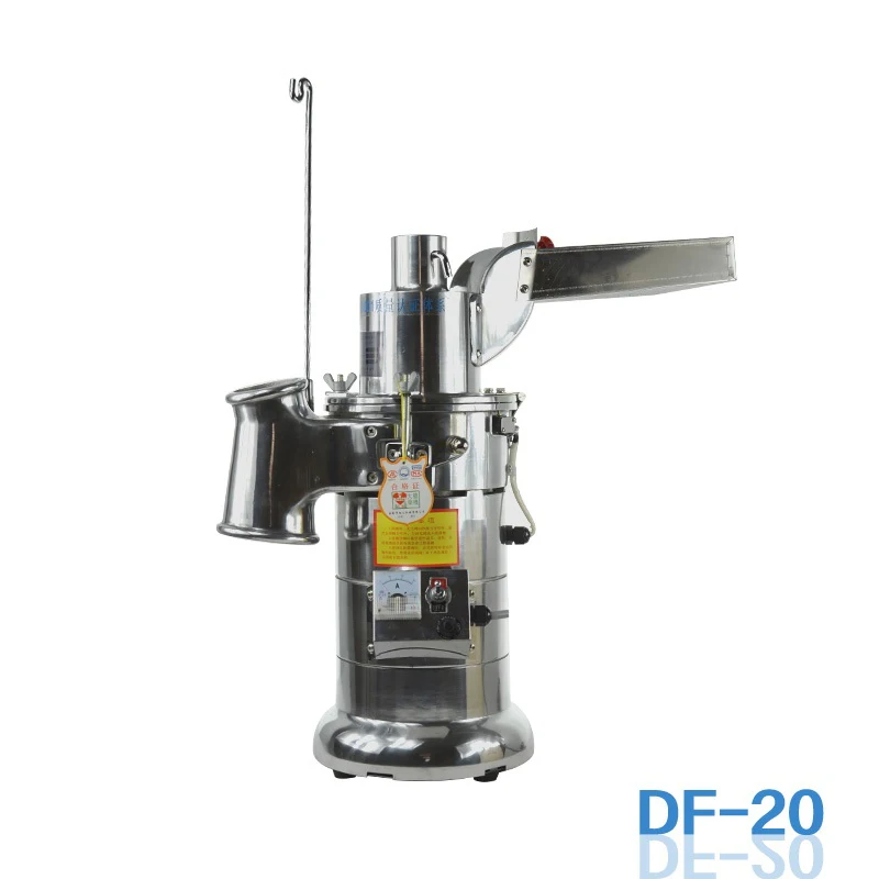 DF-20 Automatic Table-type Continuous Feeding Herb Hammer Grinder Pulverizer / herbs grinding machine 20kg/hour