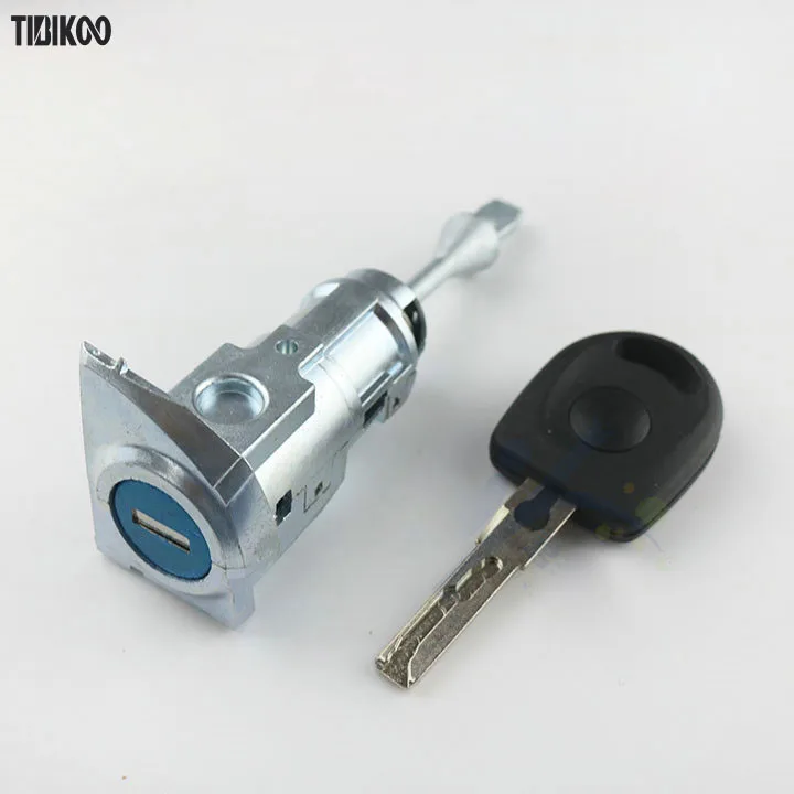 

Car Lock Cylinder for VW Passat Centre Control Driving Door Lock Auto Cylinder with Transponder Key case 8 Teeth