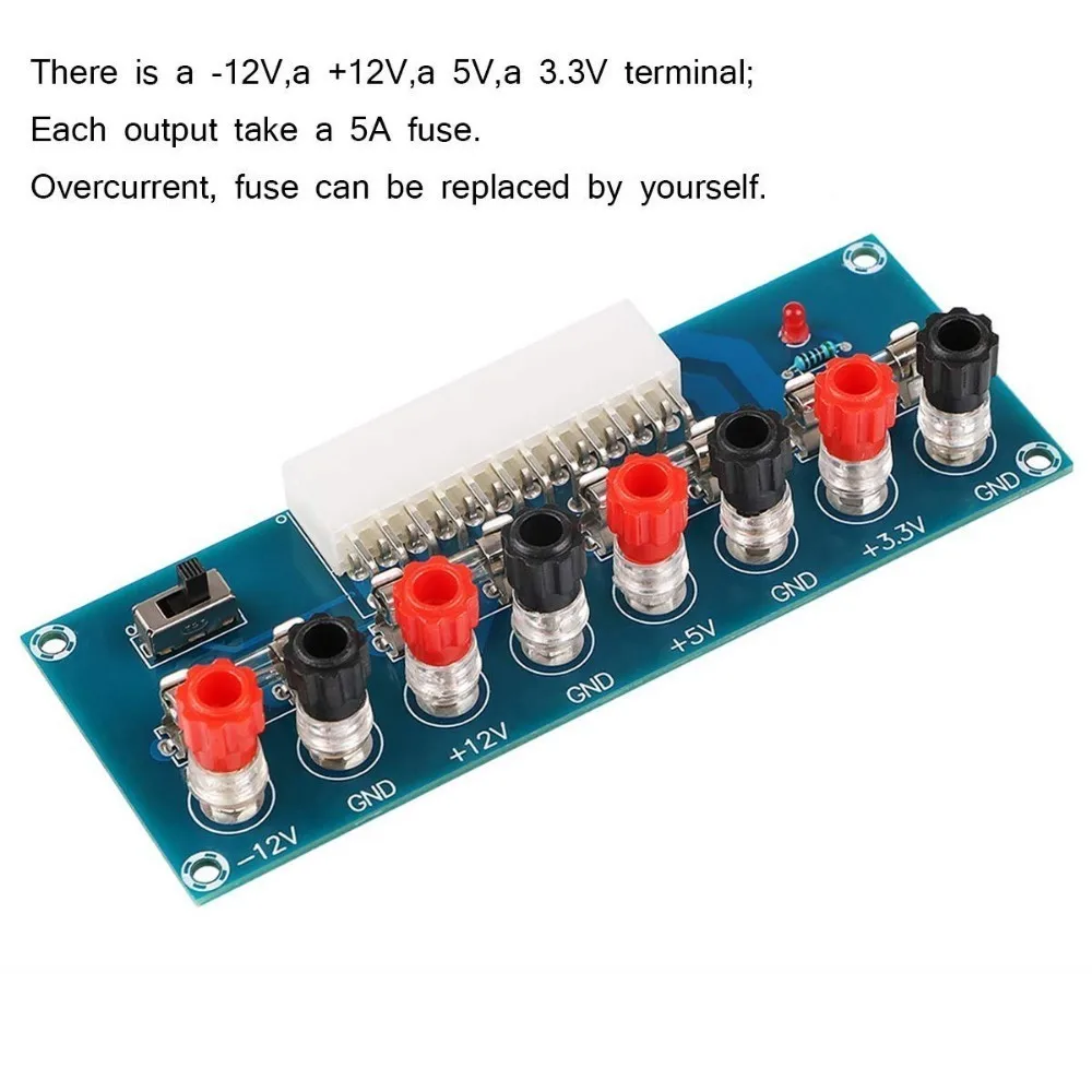 XH-M229 ATX Để Bàn Khung Xe Điện Miếng Dán Cường Lực Các Module Lấy Nguồn Điện Đầu Ra Dẫn-Đĩa