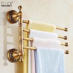 Bathroom Accessories Towel Holder Antique Bronze Movable Bath Towel Rack Bathroom Hardware 8024DH-4