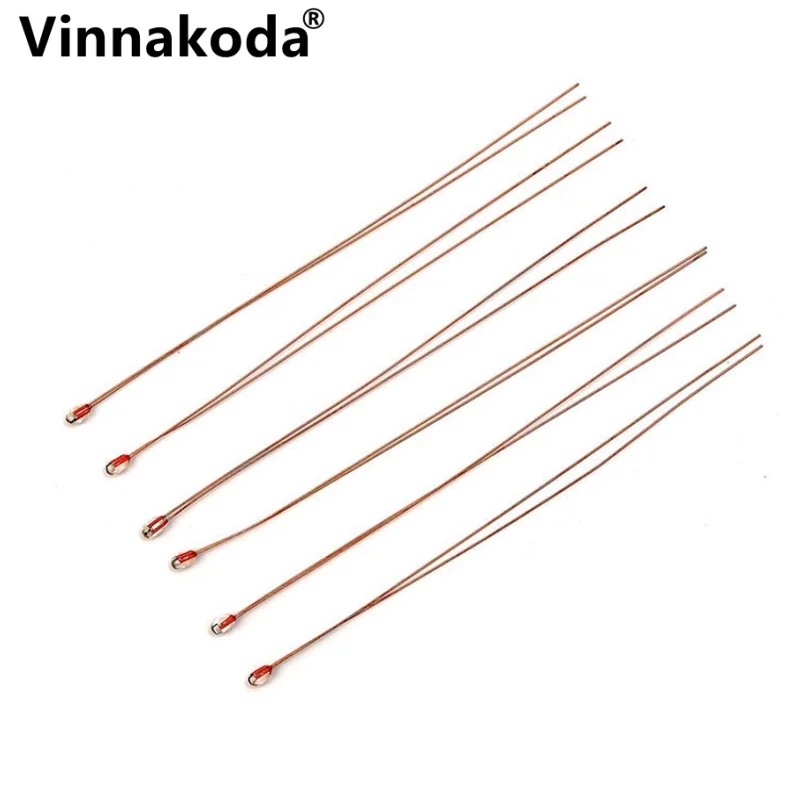 10PCS MF51D single-ended temperature sensor NTC B3435 B3950 10K 50K 100K 1% temperature resistance 300℃ 3D printer probe