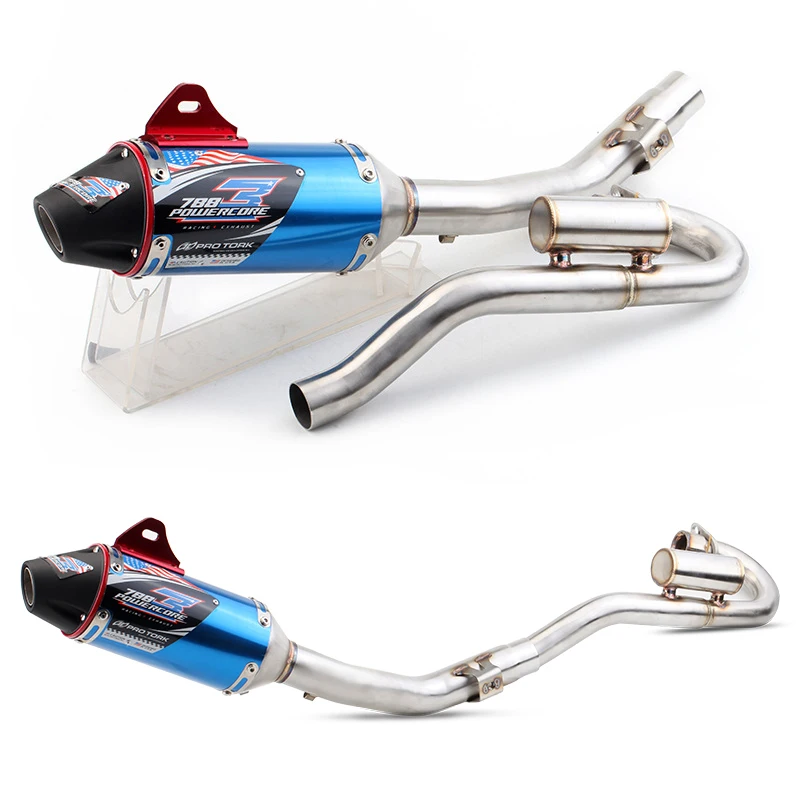 

CRF150 CRF230 CRF250 Motorcycle Exhaust Muffler + front link pipe tubo escape moto system For Honda CRF150F CRF230F 2003 - 2016