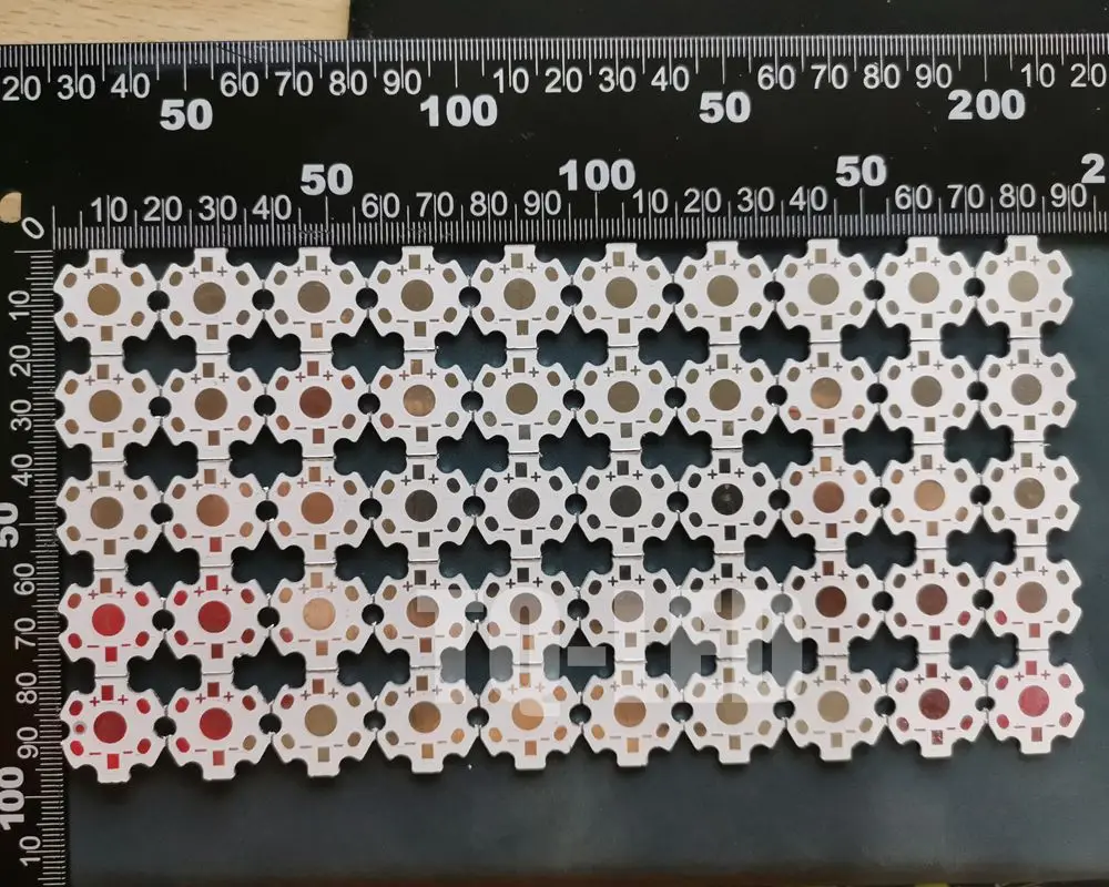 High Power 3W 1W Hexagonal Aluminum Substrate 20mm Star PCB White Color