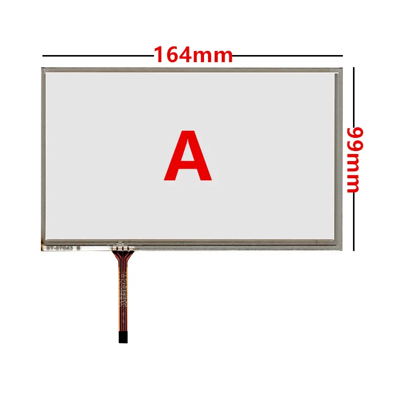 5.6/6/7/7 1/7.4นิ้วความต้านทานหน้าจอสัมผัส Digitizer แผงกระจกสำหรับรถยนต์ DVD GPS นำทางมัลติมีเดียอุตสาหกรรม
