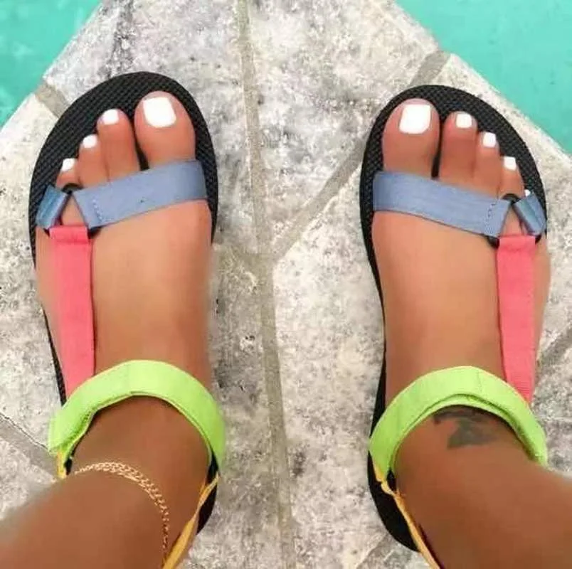 Summer Fashion Women Open Toe Sandals Women\'s Beach Sandal Female Outdoor Comfortable Casual Outdoor Platform Shoes Plus Size