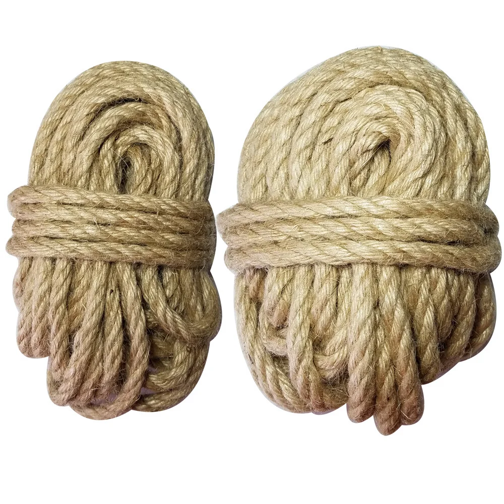 Mais grosso 100% natural juta corda 10m/rolo corda macrame cordões para decoração diy