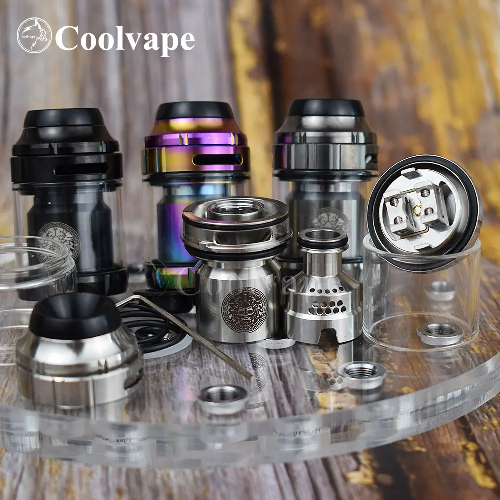 Coolvape ゼウス RTA 3.5 ミリリットル/4.5 ミリリットルベースゼウスメッシュ RTA タンクデッキデュアルコイル 316ss ベイプタンク RTA ベイパーアトマイザー