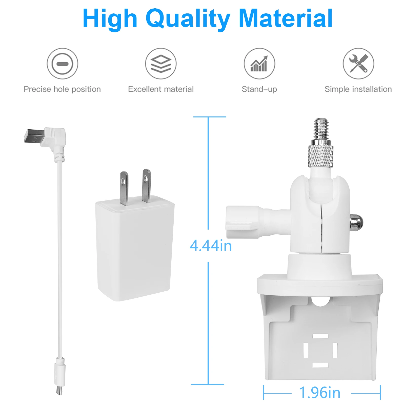 US ประเภทปลั๊ก Outlet ผู้ถือ Mount สำหรับแหวนในร่ม Cam Plug-In Stable Bracket ชุดติดตั้งกล้องวงจรปิดอุปกรณ์เสริม