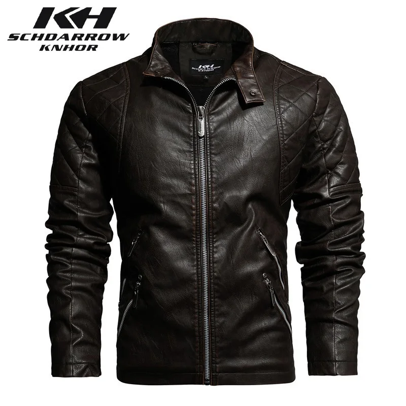 Mens Leather Jacket Spring Autumn New Arrival Men\'s Casual Motorcycle PU Leather Jacket Coat Slim Fit Brand Male Clothing