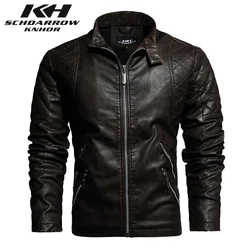 Mens Leather Jacket Spring Autumn New Arrival Men's Casual Motorcycle PU Leather Jacket Coat Slim Fit Brand Male Clothing