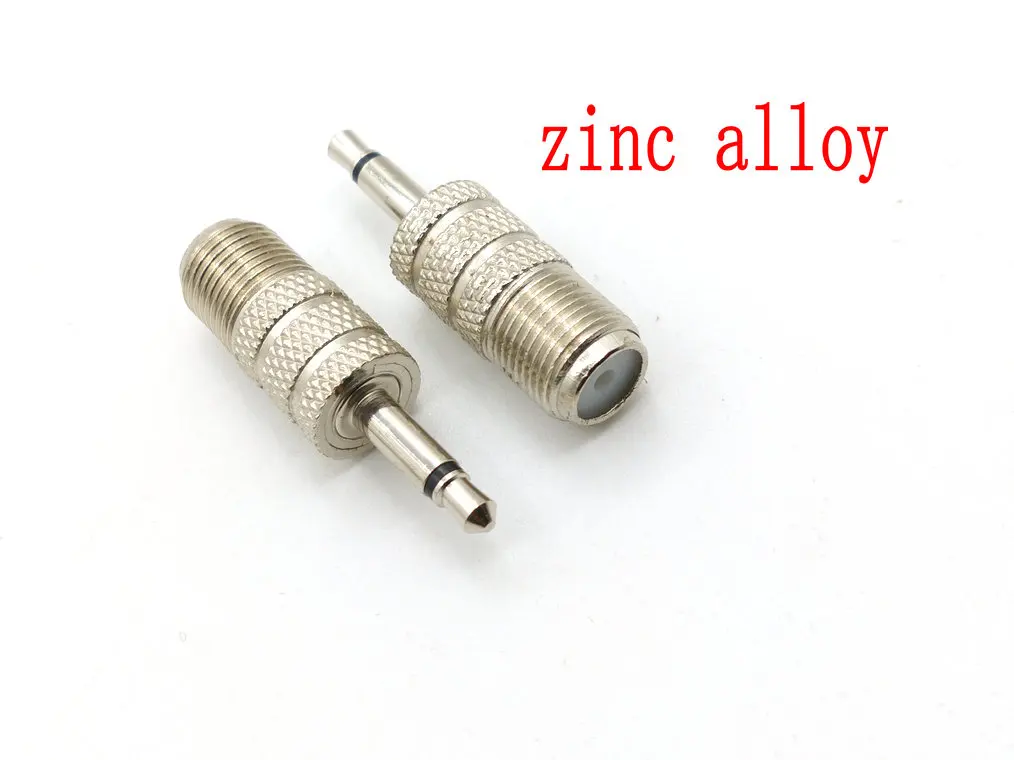 5 Stuks F Type Female Naar 3.5Mm Male Mono Rf Coax Coax Adapter