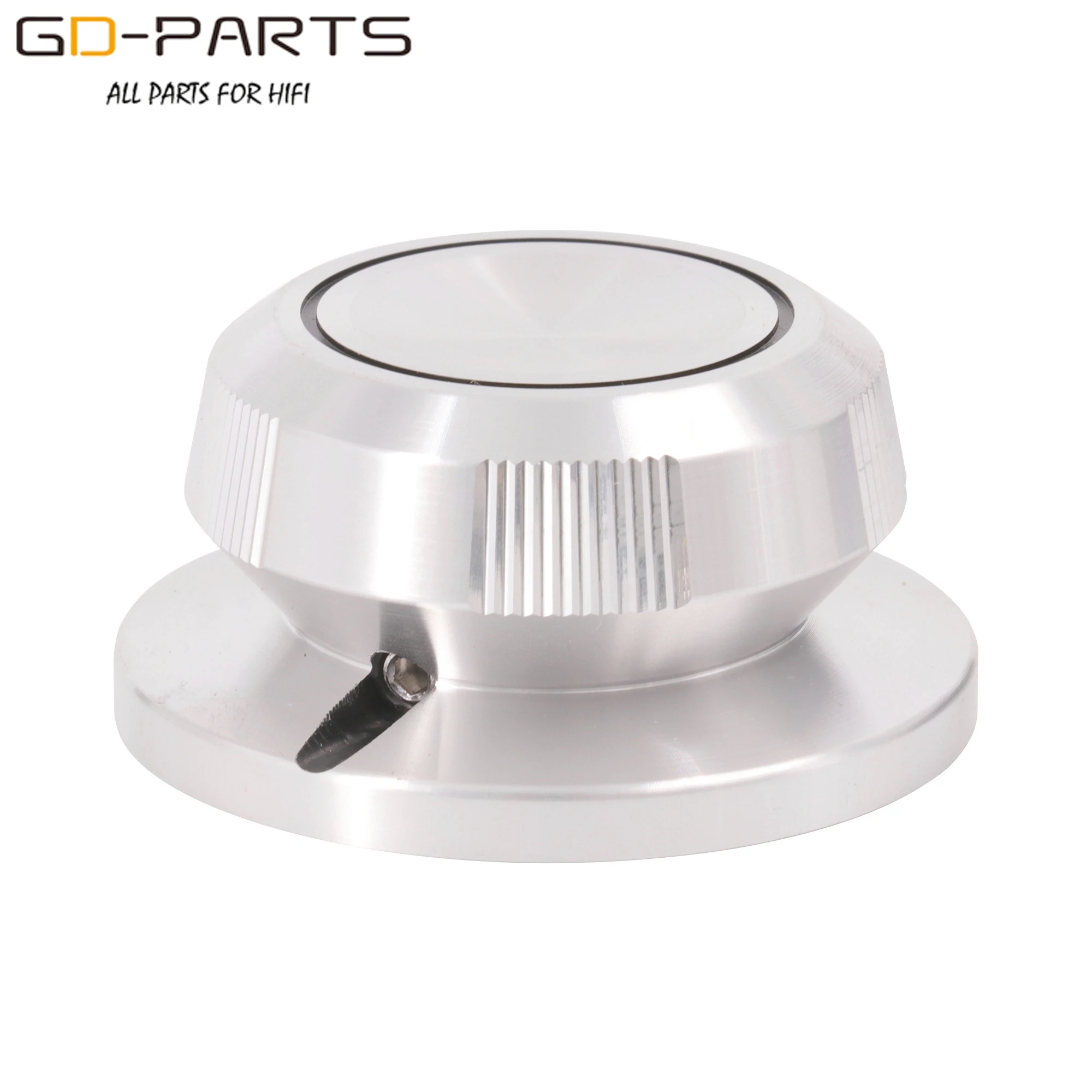 48mm * 23mm massives Voll aluminium Set Zeiger knopf Hifi Audio DIY Potentiometer Dämpfer Drehknopf kappe 6mm Loch bearbeitet